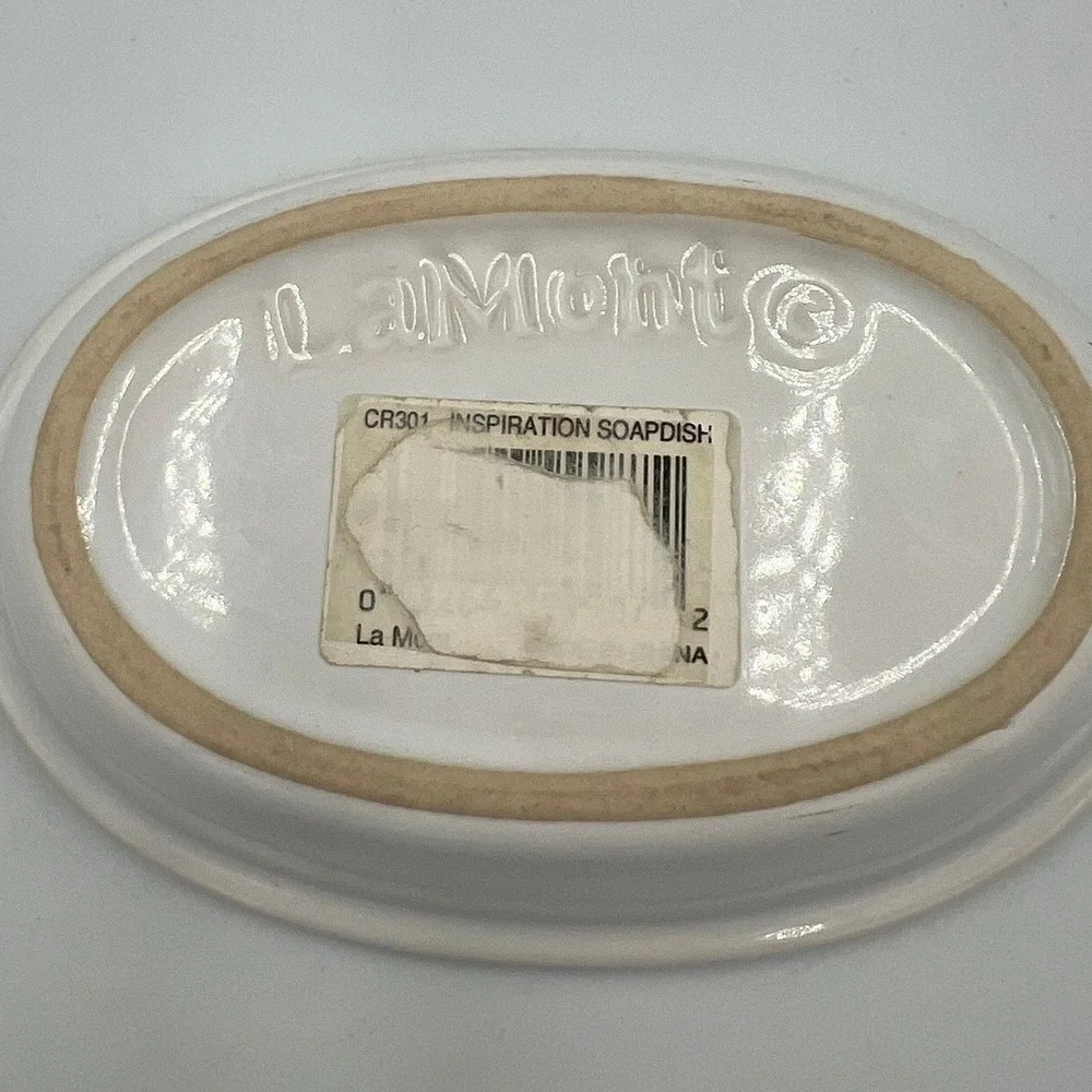 LaMont Inspiration Soap Dish Unisex OS White Very Good Ceramic Oval CR301